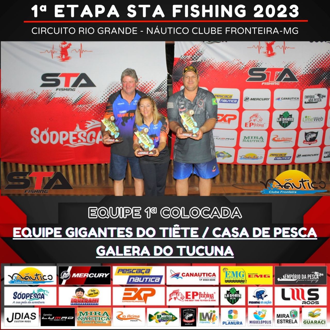 Classificação 1º Etapa CIRCUITO STA FISHING 2023