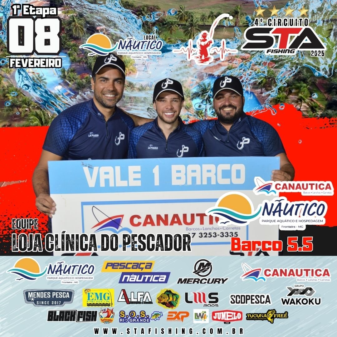 Premiação da 1ª Etapa do Circuito STA FISHING 2025